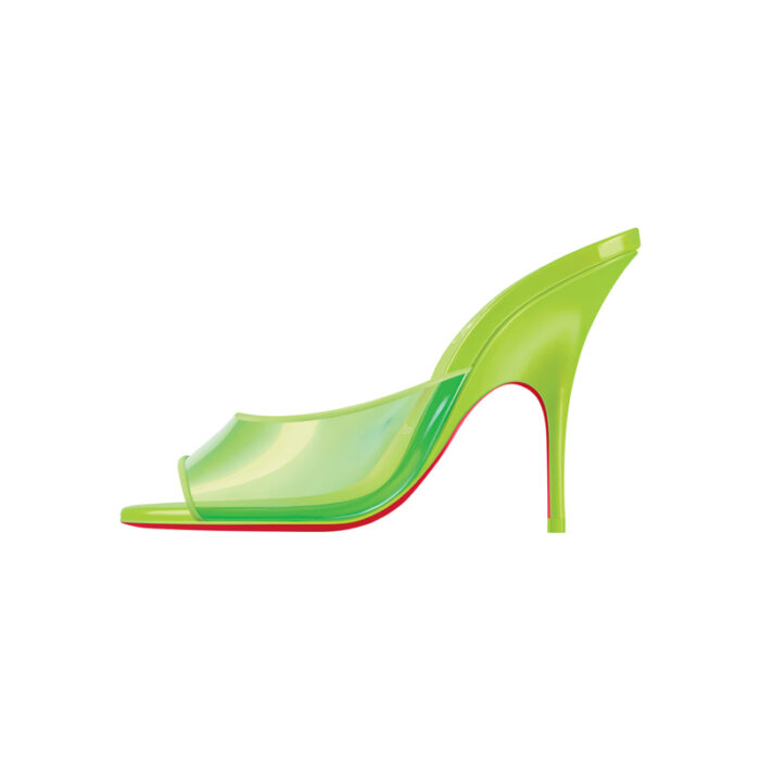 48 Sr2023 03 199 Christian Louboutin Neon Green Mule, Christian Louboutin Chicago, 312 337 8200