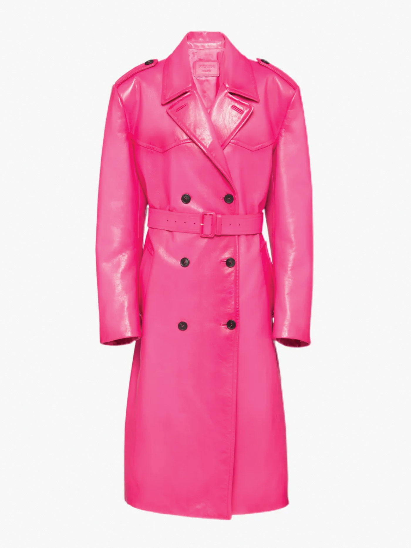 Double Breasted Leather Trench Coat $ 11,100 Prada.com