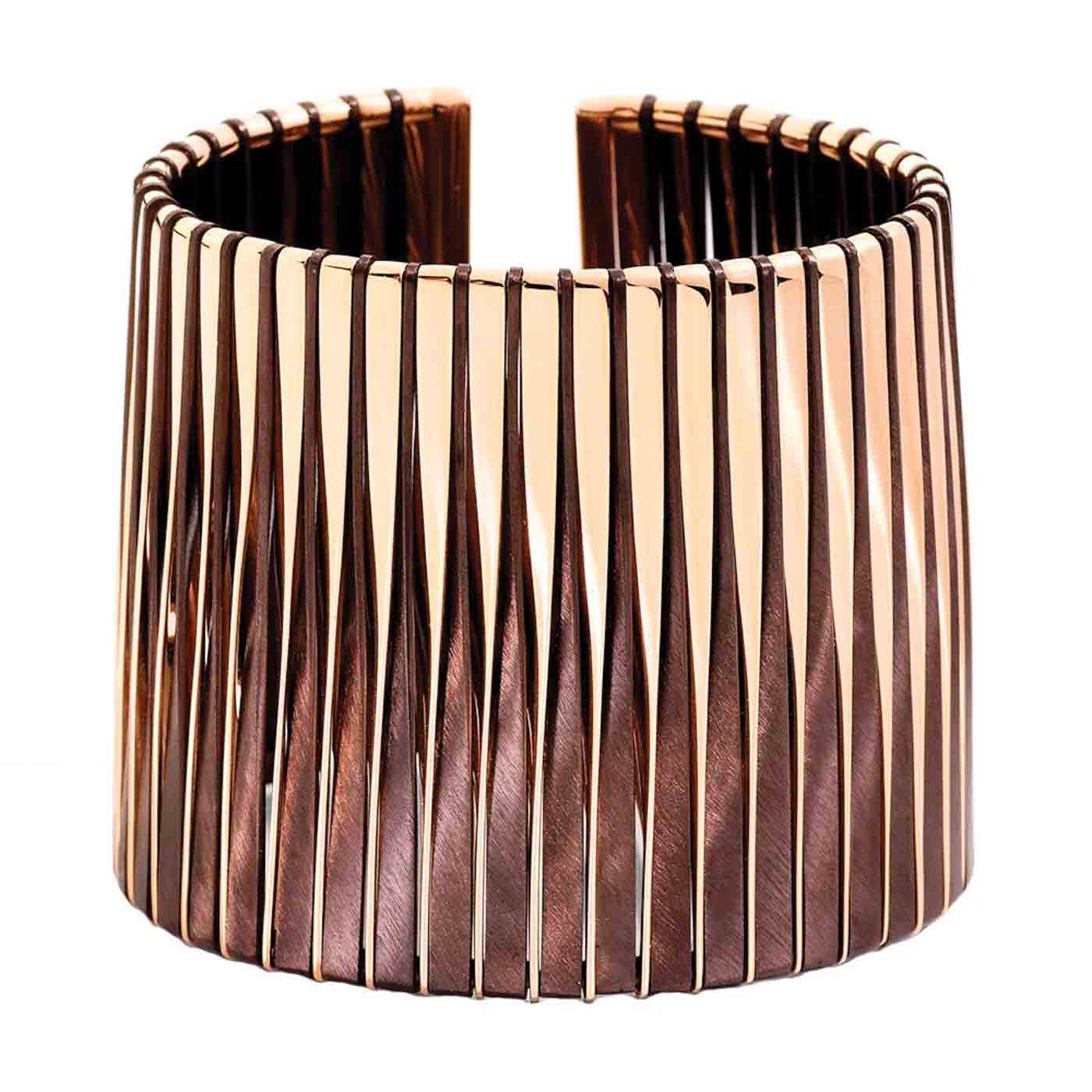 24 Vhernier 18k Rose Gold Bronze Coucher De Soleil Cuff 461163.jpg