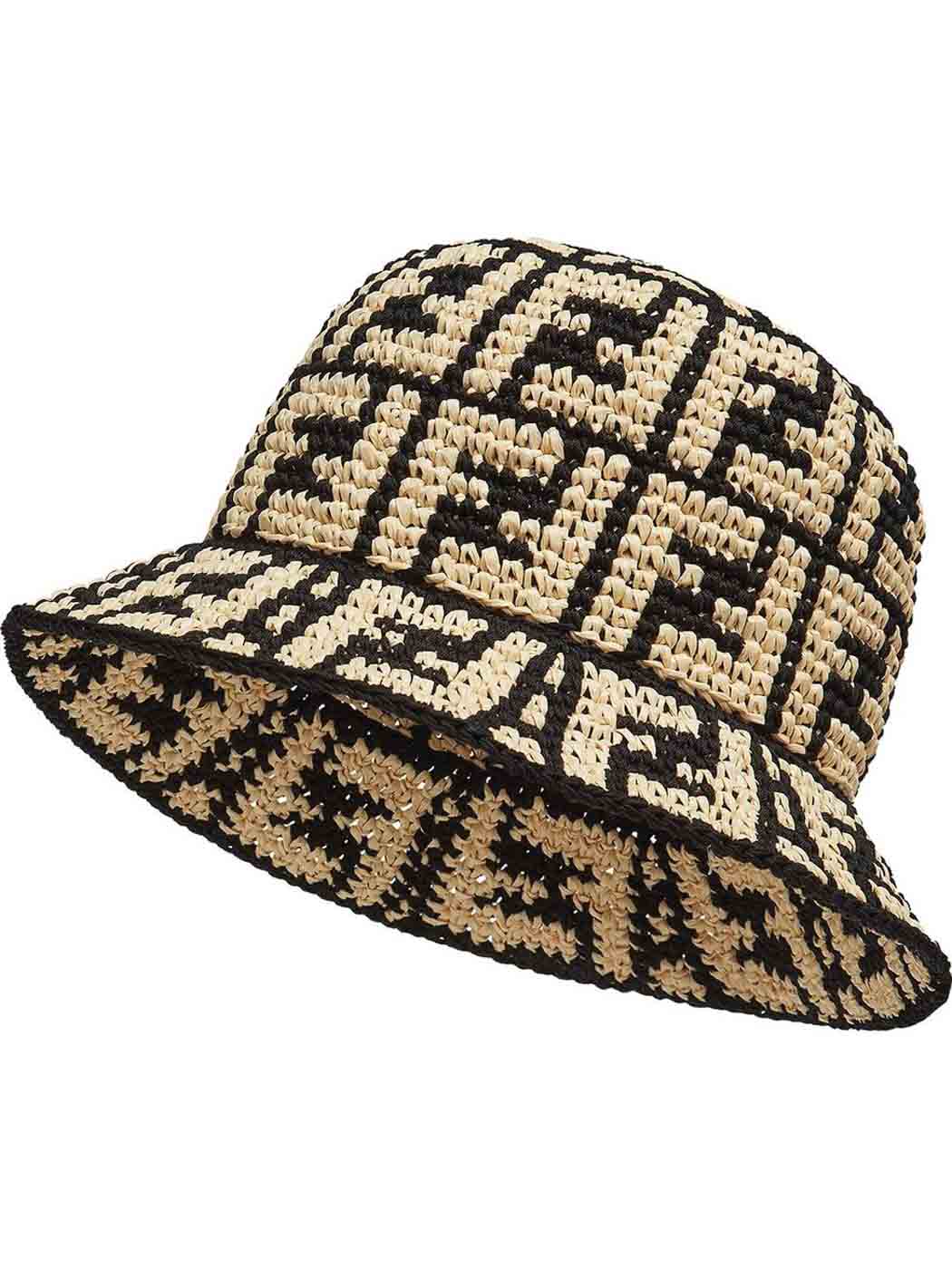 32 1 Fendi Ff Motif Interwoven Bucket Hat 1100 Farfetch.com