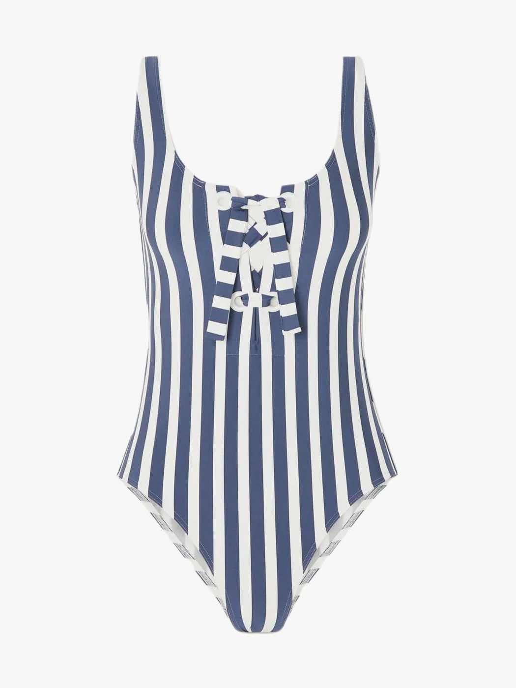 34 3 Eres Samba Lace Up Striped Swimsuit 875 Net A Porter.com