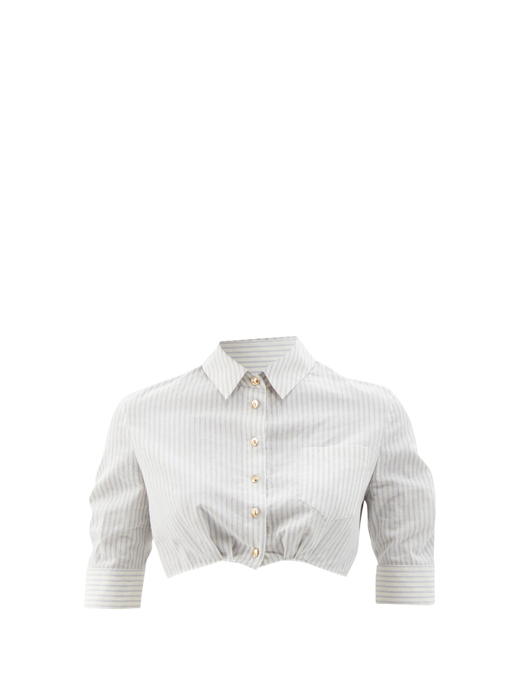 38 Altuzarra, Rosa Striped Cropped Shirt, Matchesfashion.com.us