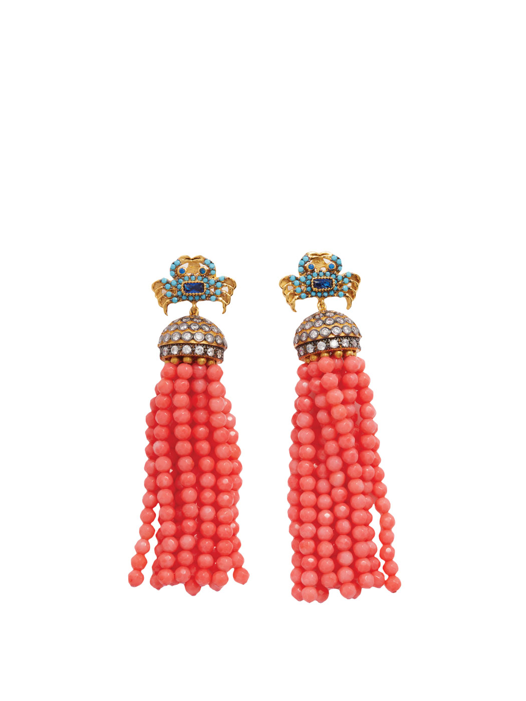 38 Begüm Khan, King Crab Salerno 24kt Gold Plated Earrings, Matchesfashion.com.us