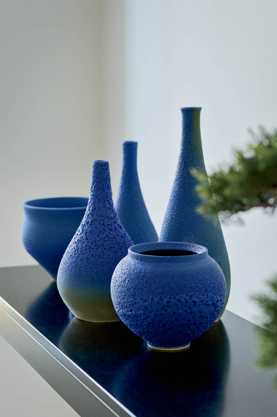 40 Bc2023 08 021 Blue Lava Pieces (made With A Volcanic Textural Glaze)