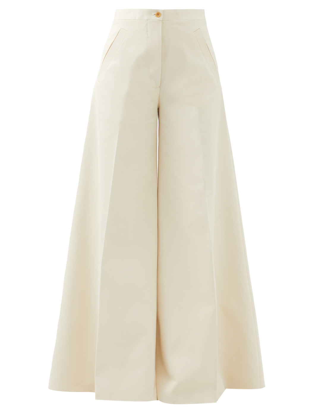 44 Giuliva Heritage, The Paolo Cotton Blend Wide Leg Trousers, Matchesfashion.com