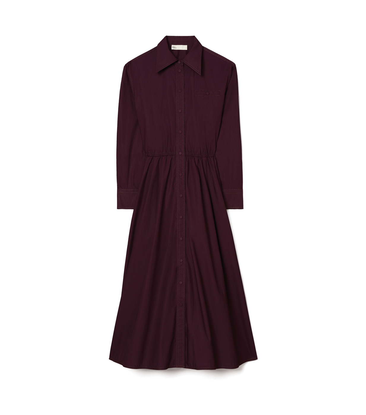 44 Tory Burch, Eleanor Shirtdress In Evening Plum, Toryburch.com