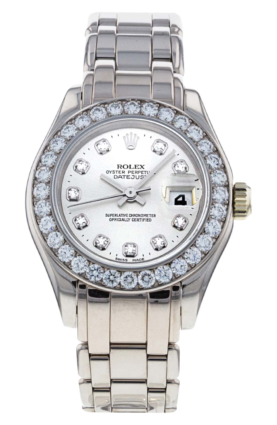 42 Watchfinder And Co, Rolex Preowned Pearlmaster Oyster Perpetual Bracelet Watch, 29mm White Gold Set With Diamonds, Nordstrom.com