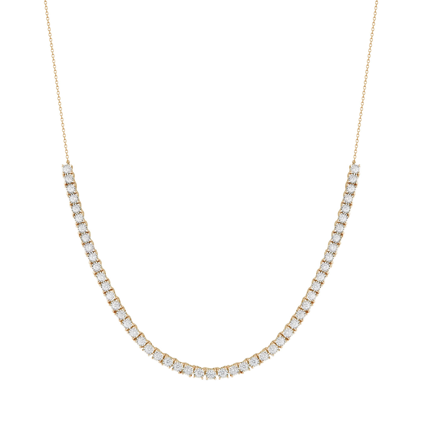 50 Sr2023 11 169 Dana Rebecca Diamond And Gold Tennis Necklace