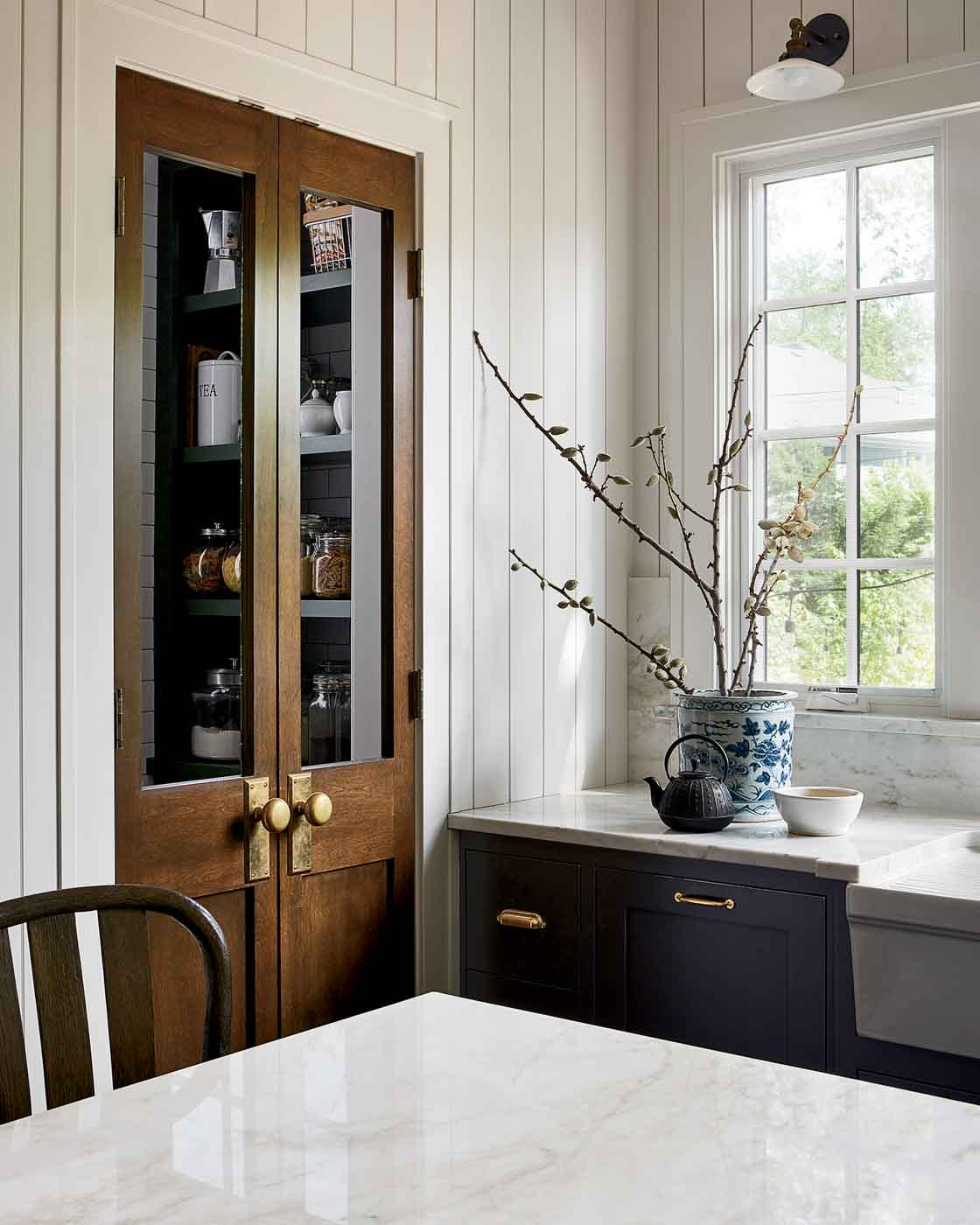 76 Sr2023 10 129 Kitchen Pantry Visible Through Its Glass Paneled Doors. Photography By Ryan Mcdonald