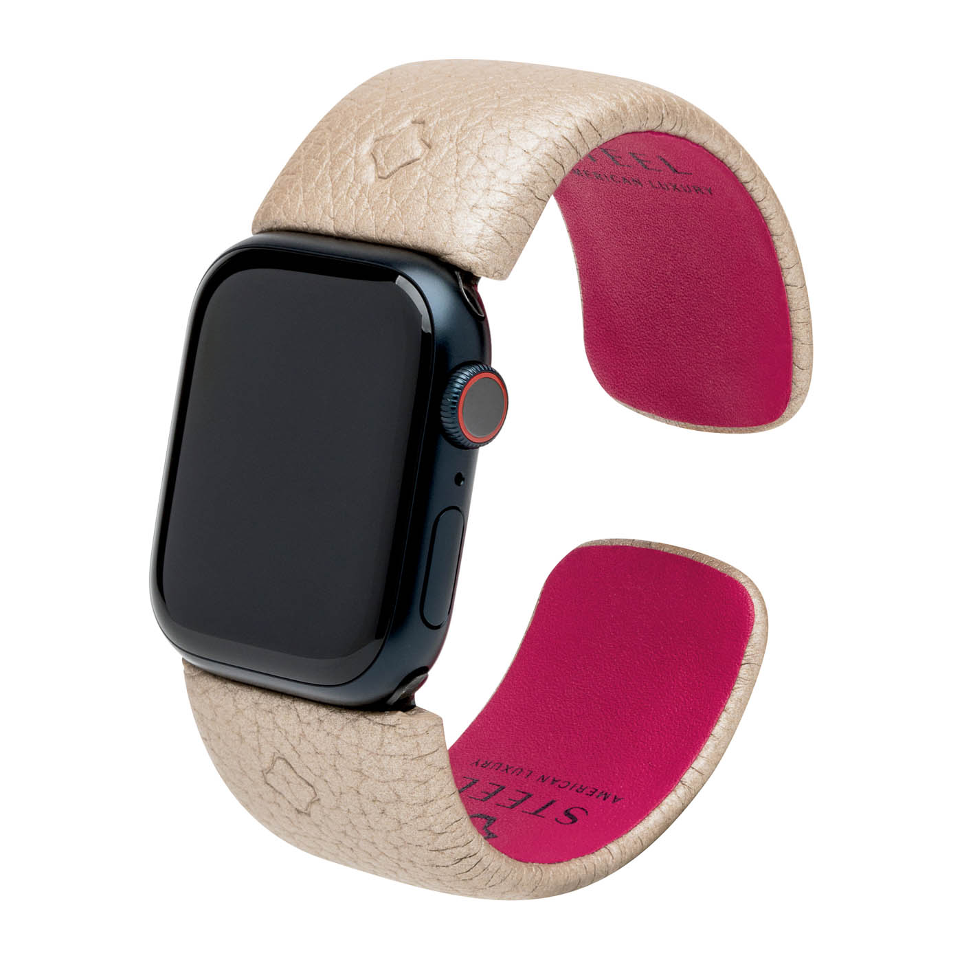 38 Sr2023 12 157 Day To Night (dtn) Smrtkuff® For Apple Watch® | French Leather | Champagne Gold, Lamaisonsteel.com