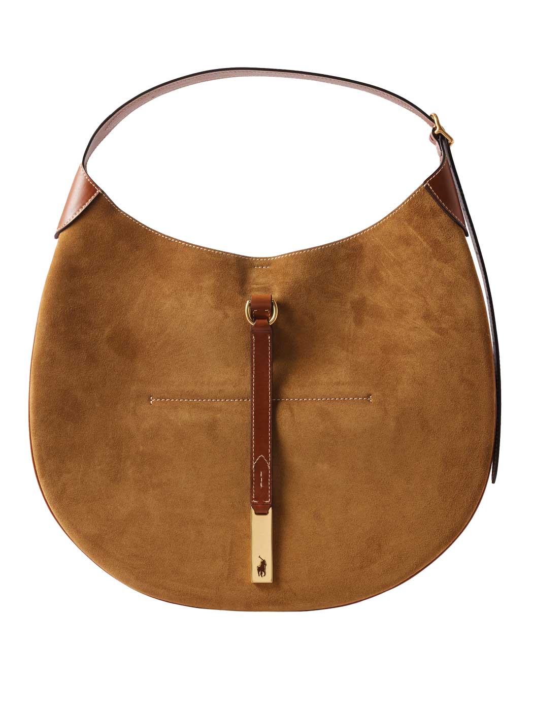 48 Polo Ralph Lauren, Polo Id Suede Shoulder Bag, Matchesfashion.com.us