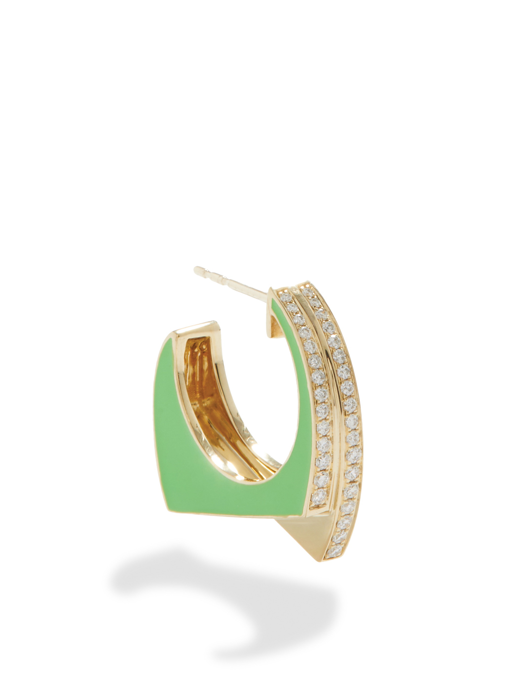 48 Rainbow K, Handcuff Diamond, Enamel & 9kt Gold Earring, Matchesfashion.com.us