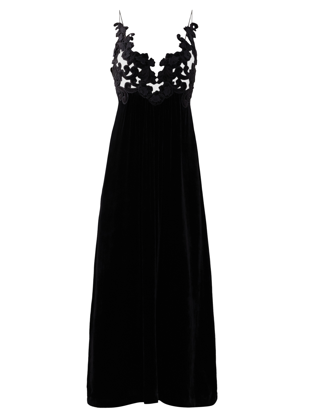 48 Zimmermann, Sensory Floral Appliqué Velvet Maxi Dress, Matchesfashion.com.us