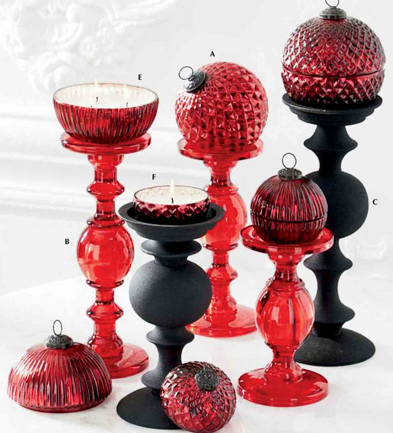 66 Hl2023 12 078 Marabella Home – Mercury Glass Lidded Candle Displayed