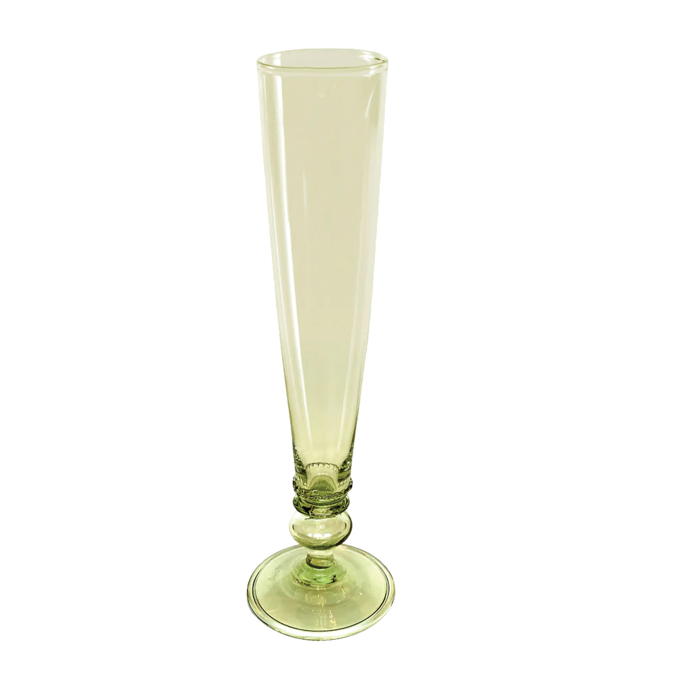 80 Clear Green Champagne Flute, Casabranca.com