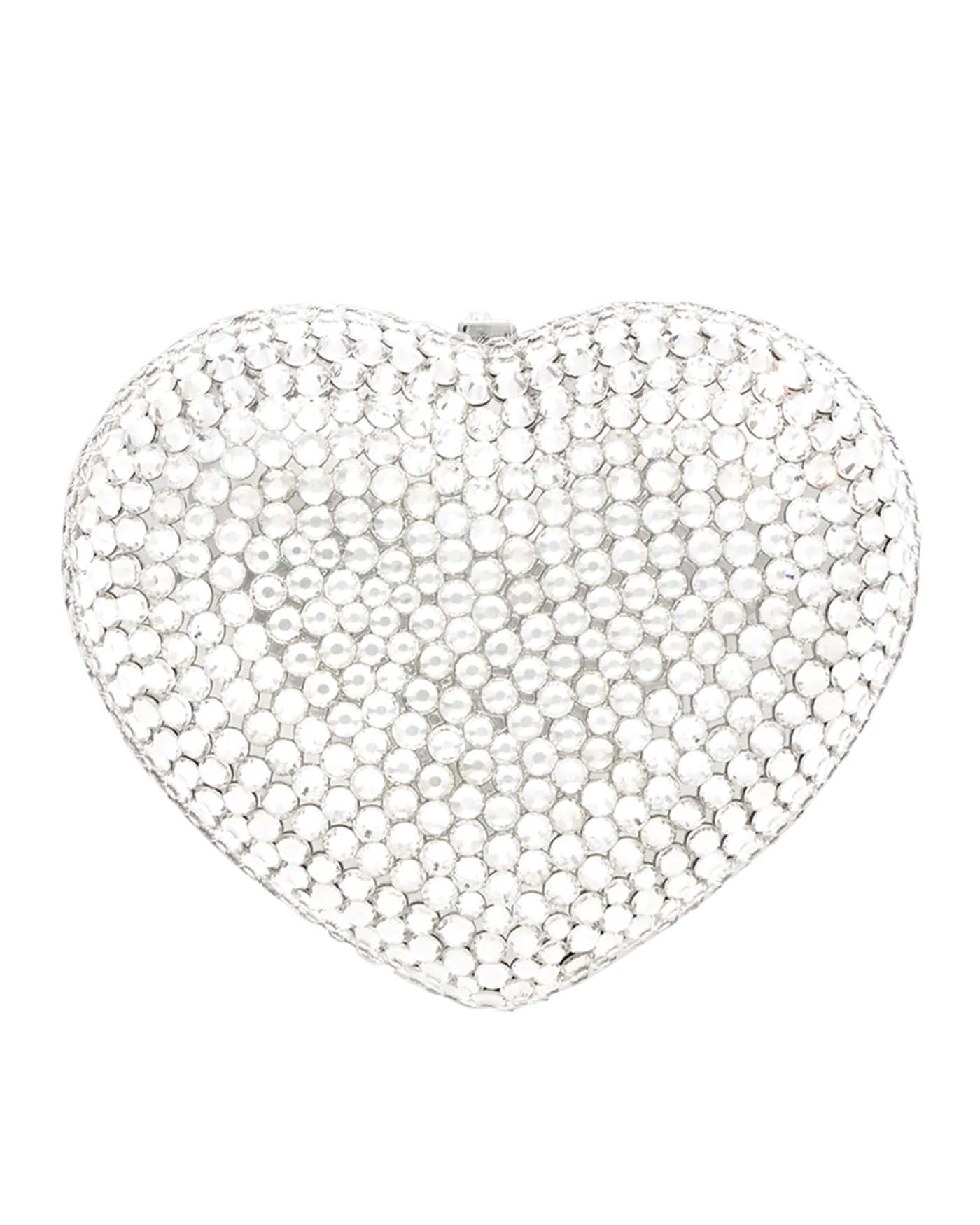 40 Judith Leiber Couture Heart Crystal Pillbox $695 
