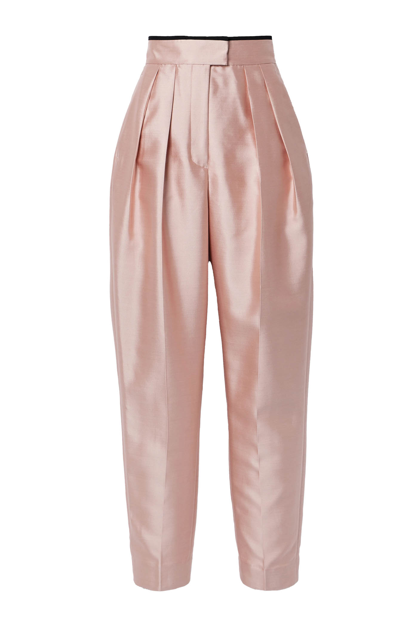 42 Zimmermann, Matchmaker Grosgrain Trimmed Pleated Wool And Silk Blend Duchesse Satin Tapered Pants, Net A Porter.com