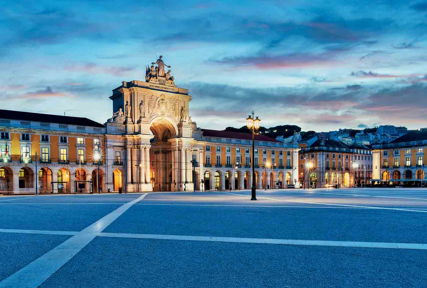 View Of The Commerce Square In Lisbon
