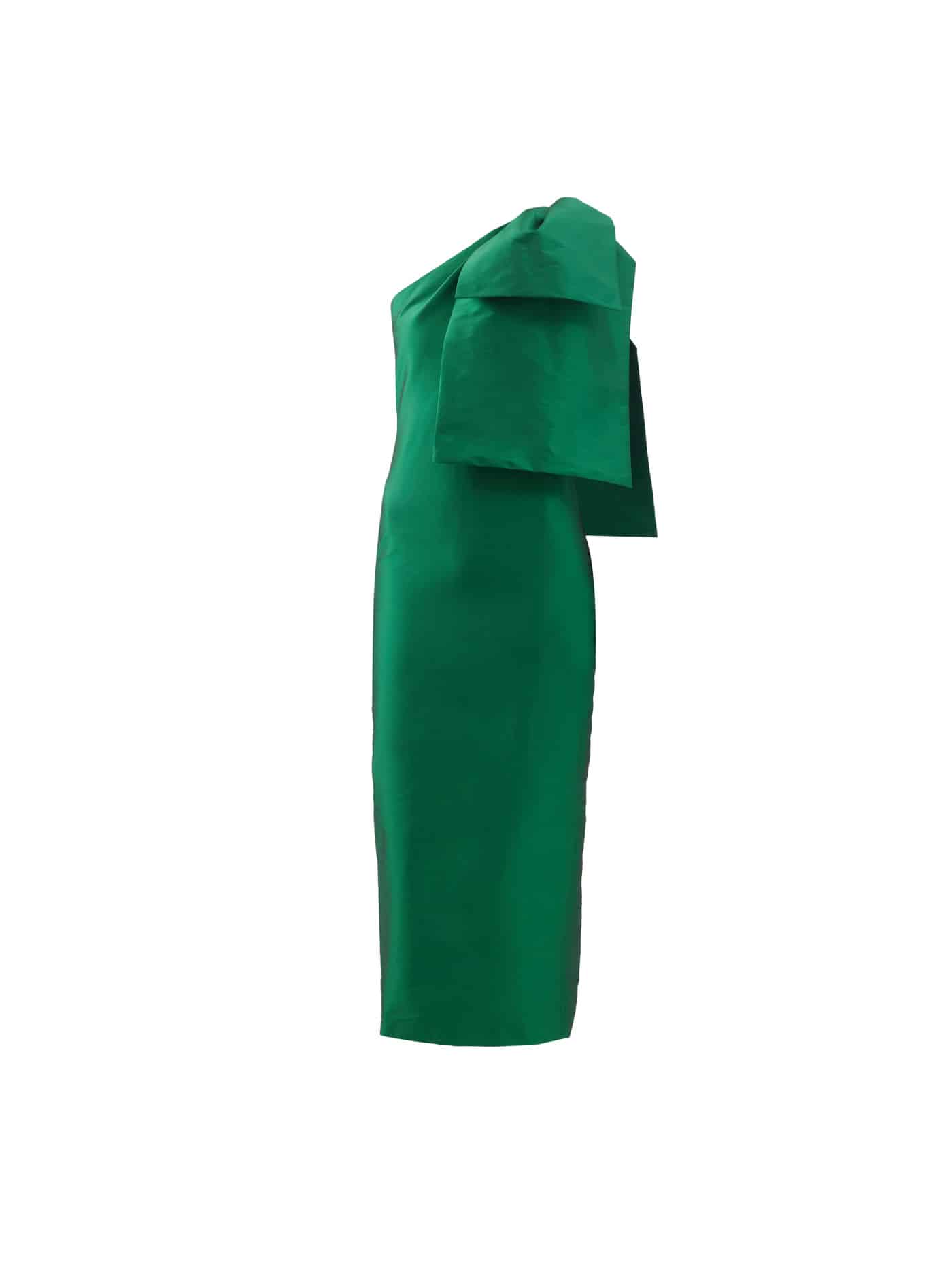 32 Bernadette, Josselin Bow One Shoulder Taffeta Maxi Dress, Matchesfashion.com.us