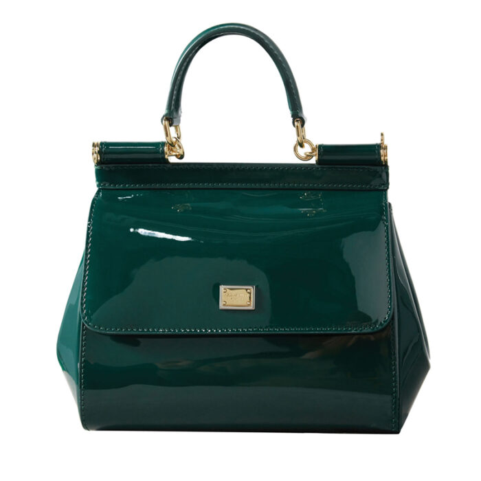 32 Carrying Dolce & Gabbana's Sicily Patent Leather Handbag, Matchesfashion.com.us