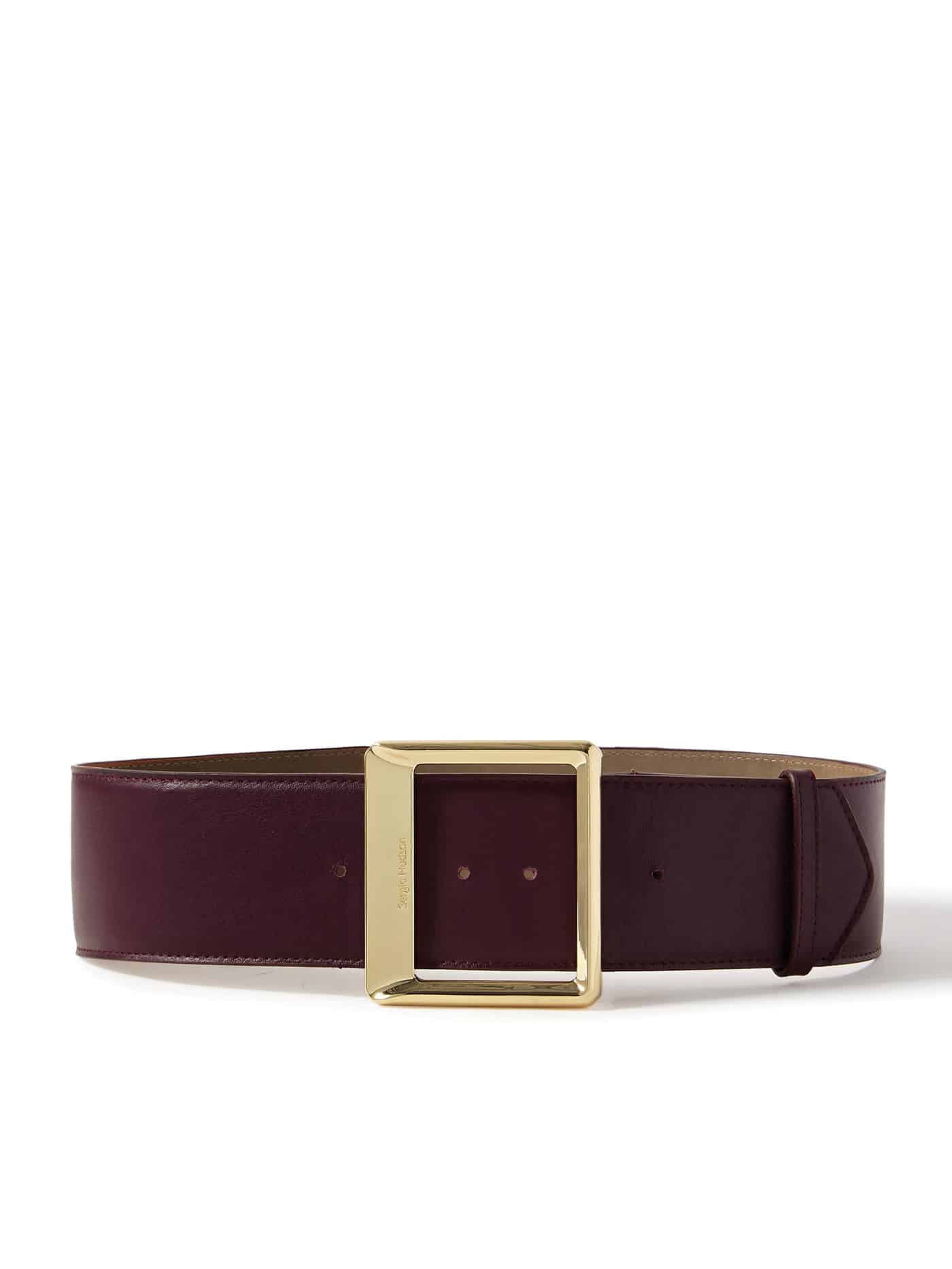 Big Buckle Square Belt Leather