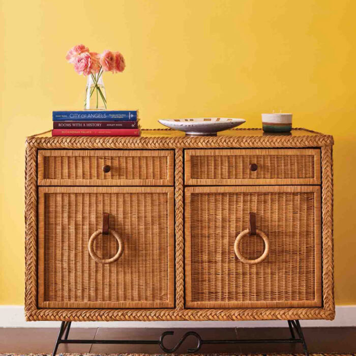 66 Anchor Image. Wicker Cabinet, Hollywoodathome.com