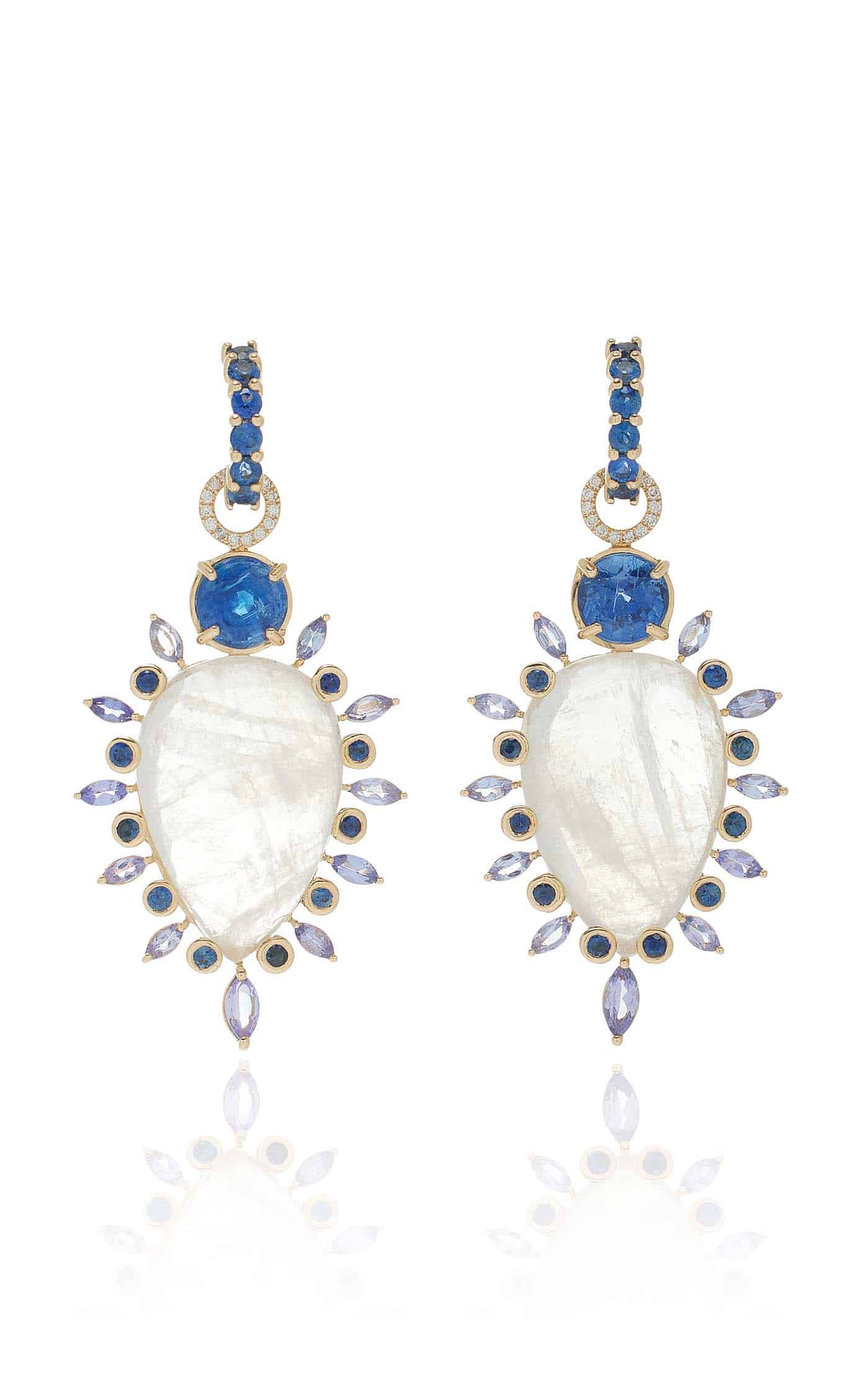 30 Eden Presley, One Of A Kind 14k Yellow Gold Moonstone Earrings, Modaoperandi.com