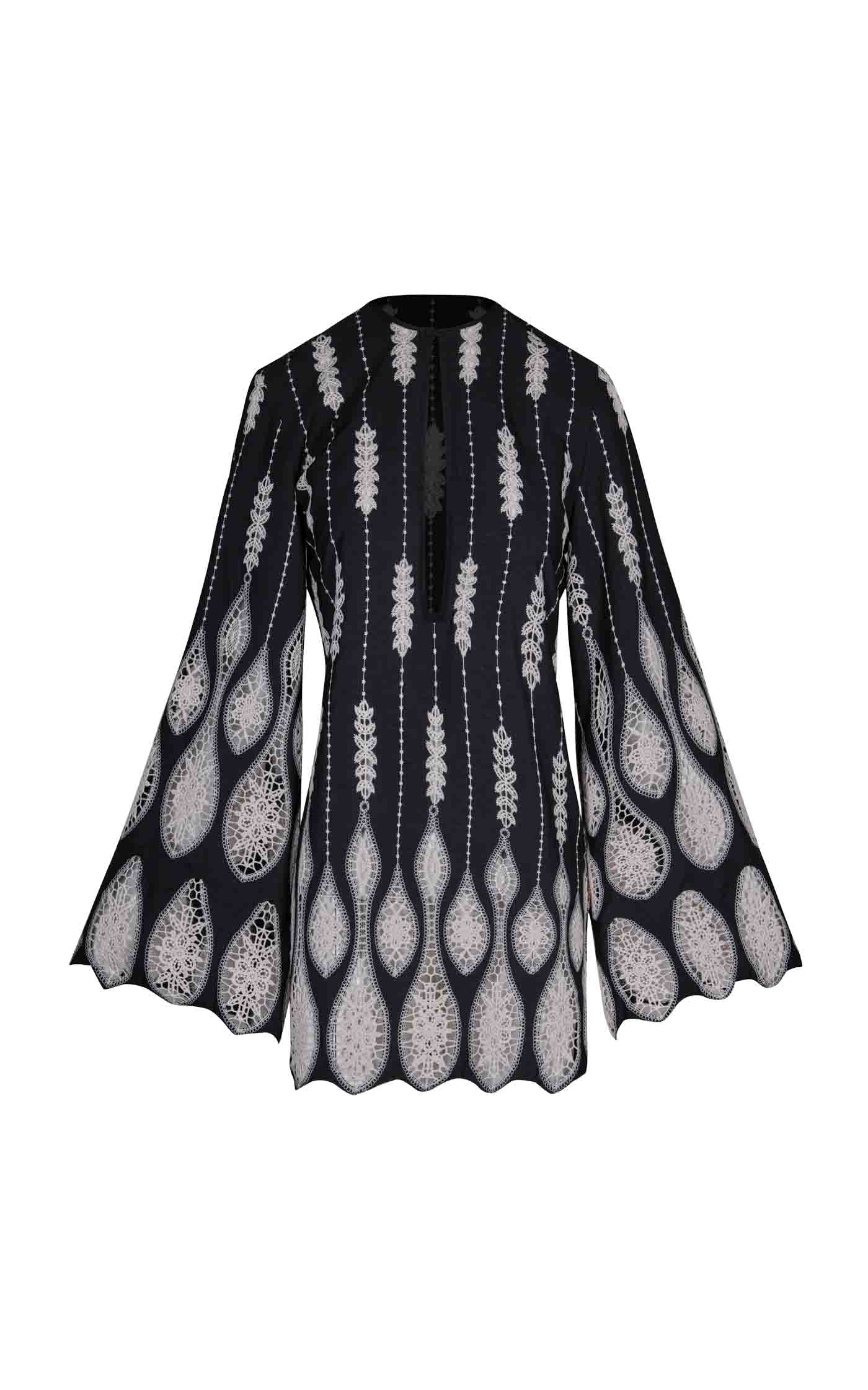 30 Johanna Ortiz, Vision Seeking Embroidered Lace Mini Dress, Modaoperandi.com