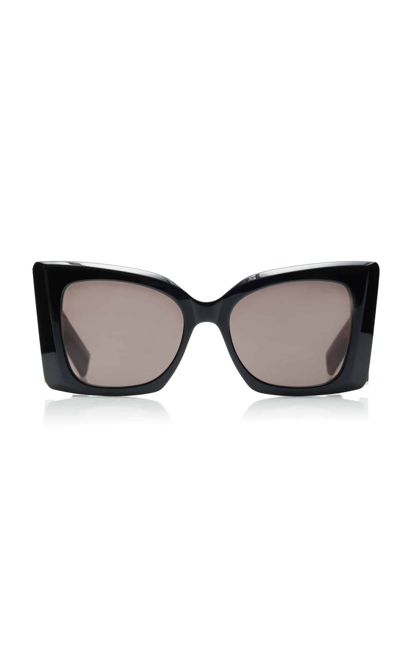 30 Saint Laurent, Oversized Cat Eye Acetate, Bio Nylon Sunglasses, Modaoperandi.com