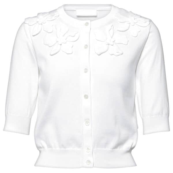 32 Sr2024 06 072 Valentino Embroidered Cotton Cardigan, Mytheresa.com