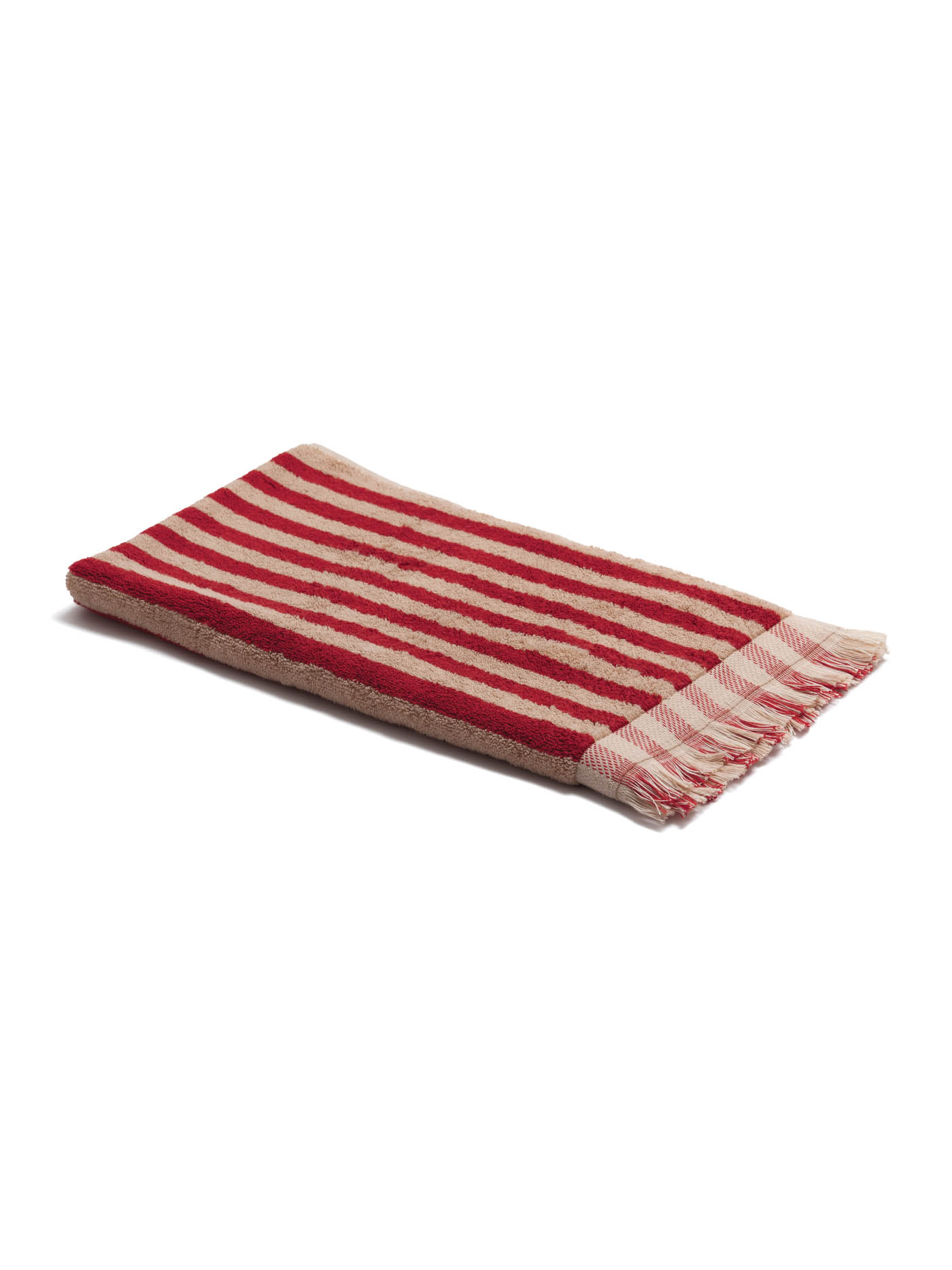 70 Piglet In Bed, Sandstone Red Stripe Cotton Towels, Us.pigletinbed.com