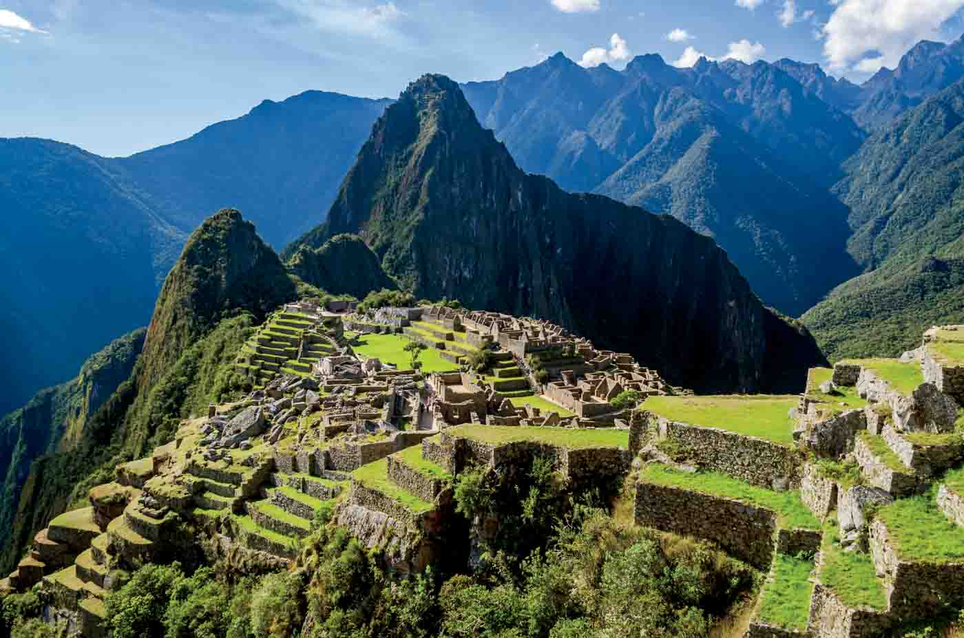 View On The Machu Picchu On A Sunny Day