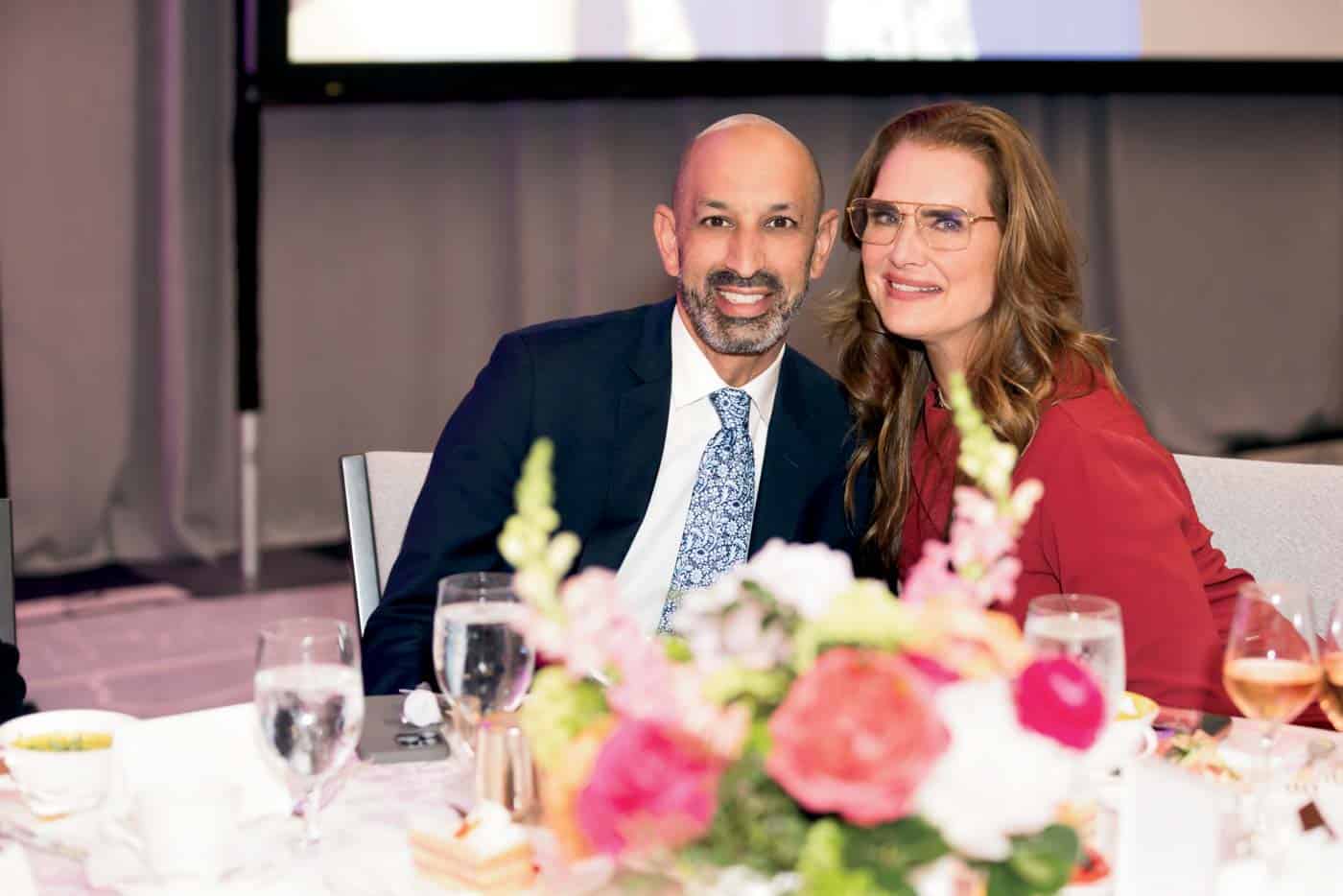 32 Bc2024 08 003 Dr. Omar Lateef, President Of Rush, And Brooke Shields