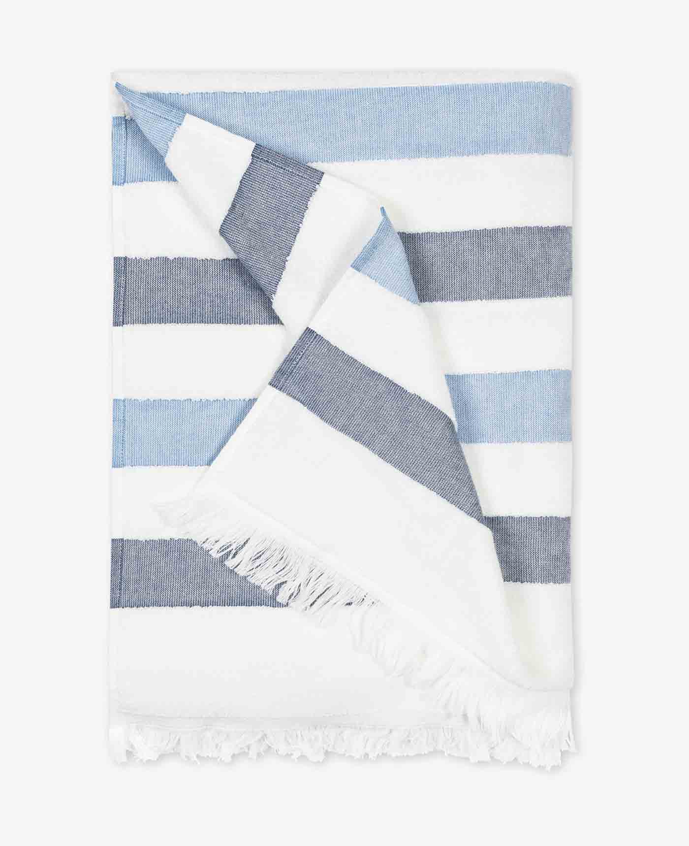 78 Matouk, Amado Beach Towel In Sailor Stripe, Matouk.com