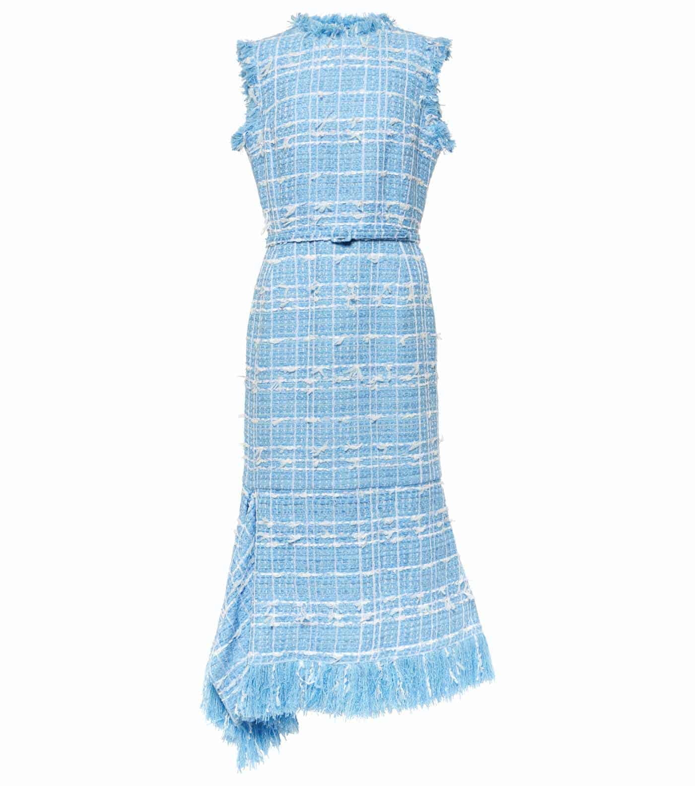 36 Oscar De La Renta, Tweed Midi Dress, Mytheresa.com