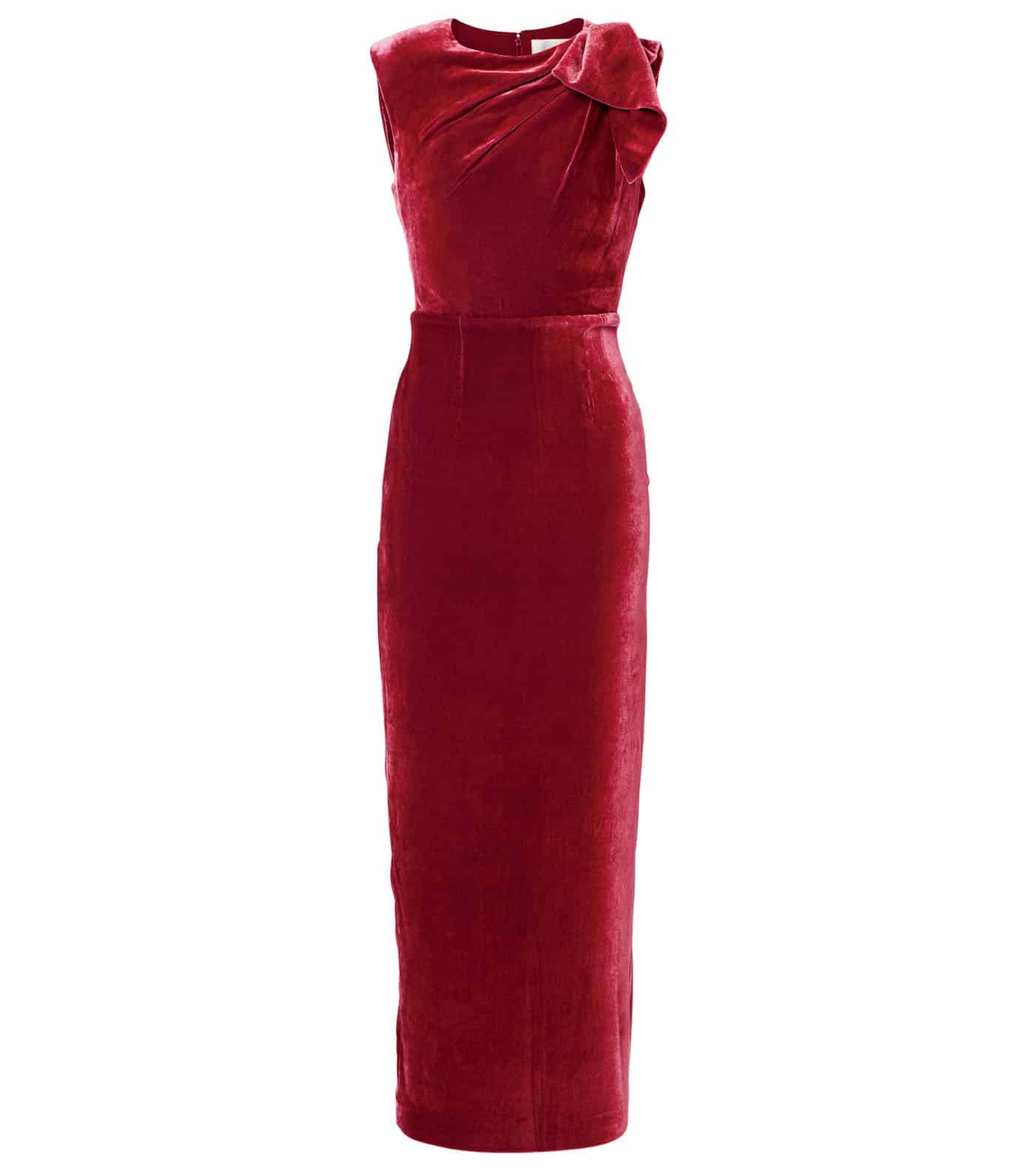 34 Sr2024 10 133 Roland Mouret Bow Detail Velvet Maxi Dress, Mytheresa.com