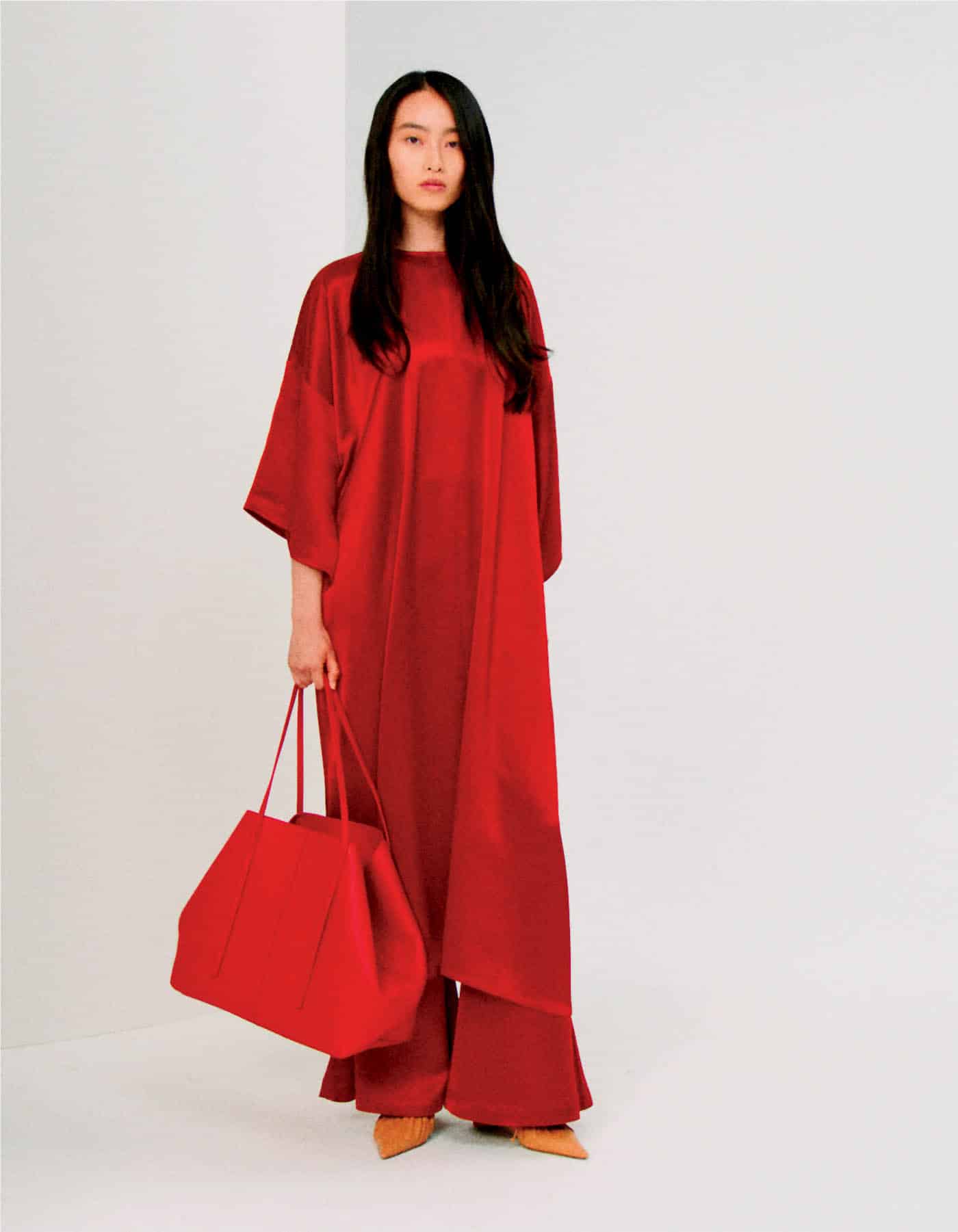 38 Sr2025 01 110 Red Dress By Malene Birger, Lake Forest Shop, Lakeforestshop.com