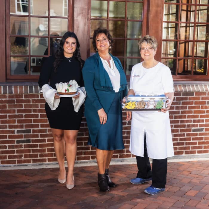 64 Catherine And Mary Greub With Chef Sandy Sofere Celebrate Gerhard's 30th Anniversary.