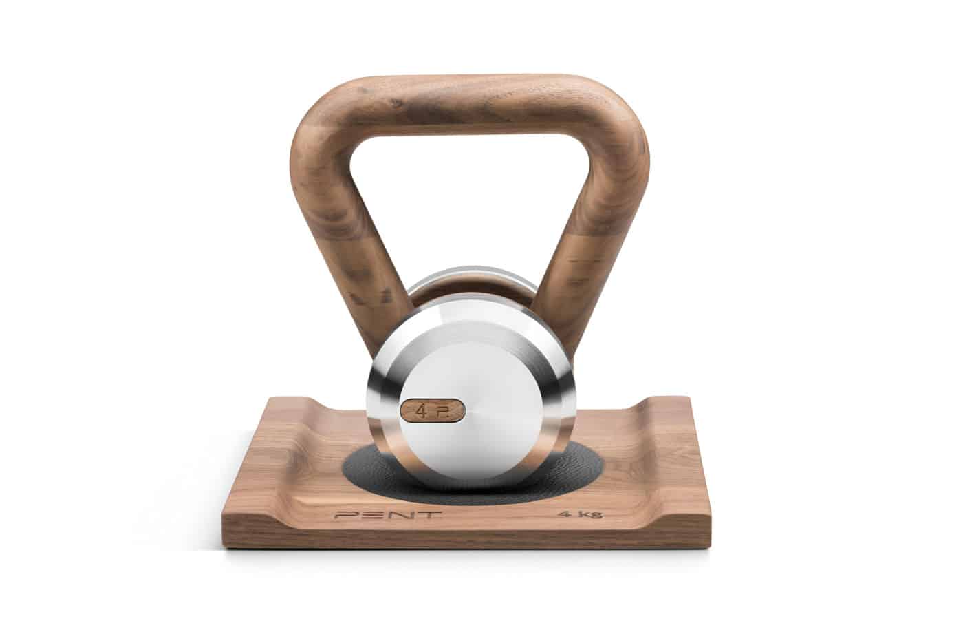 102 Lova Individual Kettlebell In Wood And Leather, Jackgameroom.com