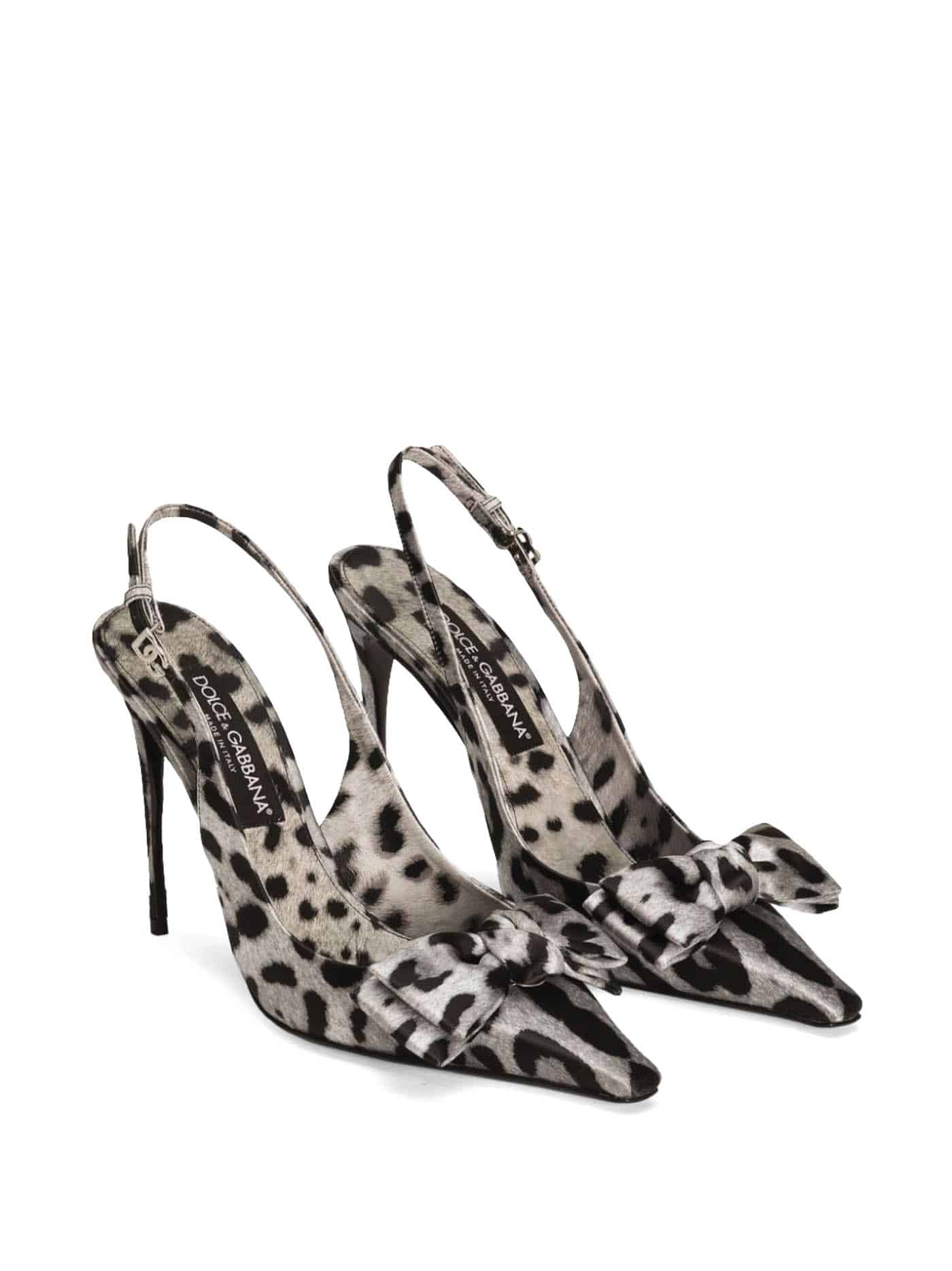 32 Dolce & Gabbana 105mm Leopard Print Slingback Pumps, $1,195, Farfetch.com