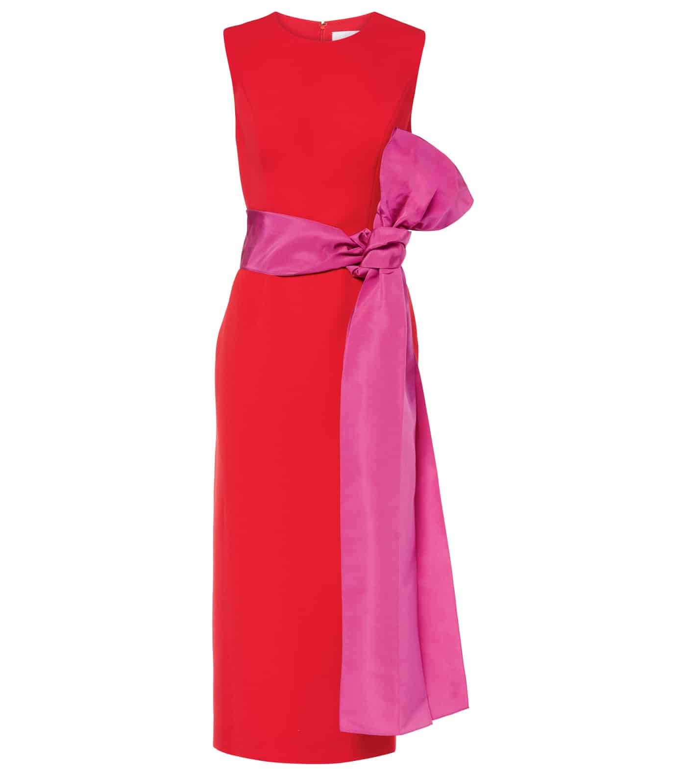 32 Sr2025 02 168 Carolina Herrera Bow Detail Midi Dress, Mytheresa.com