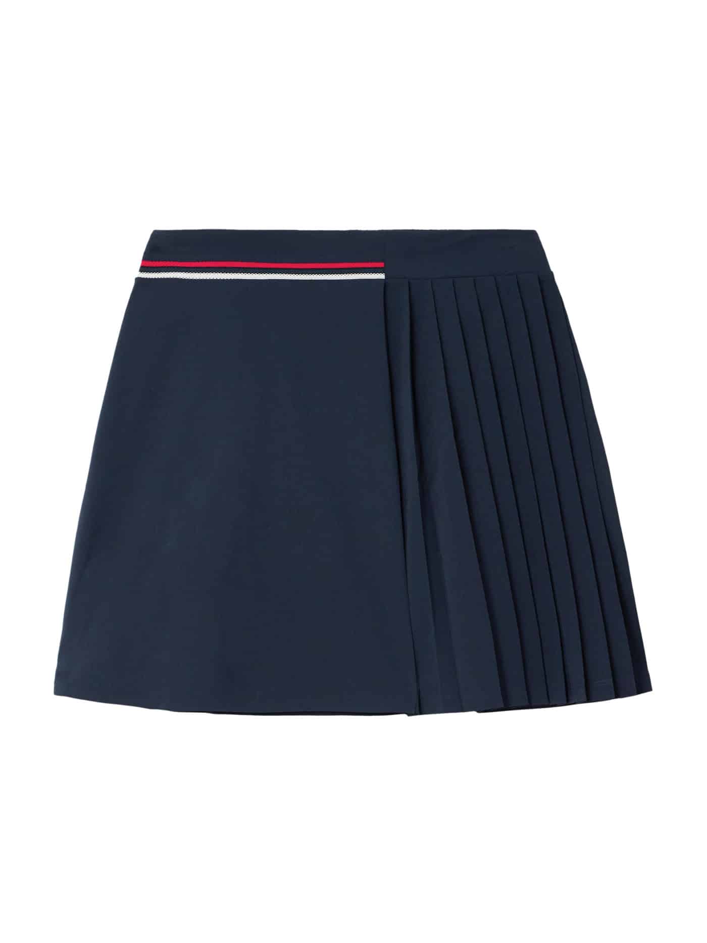 42 Bogner, Vroni Pleated Striped Stretch Jersey Golf Skirt, Net A Porter.com