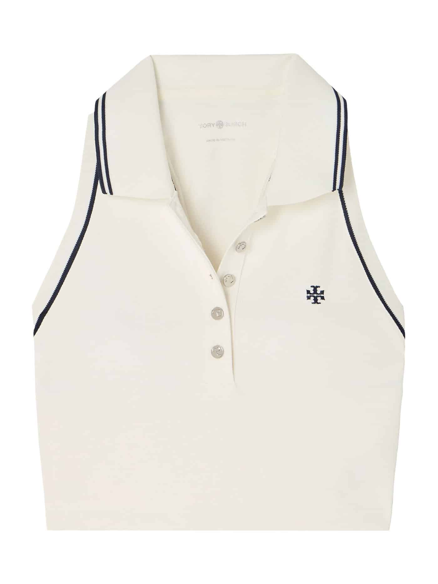 42 Tory Sport, Embroidered Piqué Polo Tank, Net A Porter.com