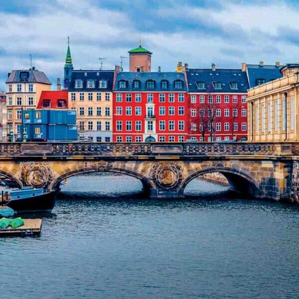60 Sr2025 02 209 Colorful Houses Behind Ancient Bridge. Photography By Viacheslav Chernobrovin