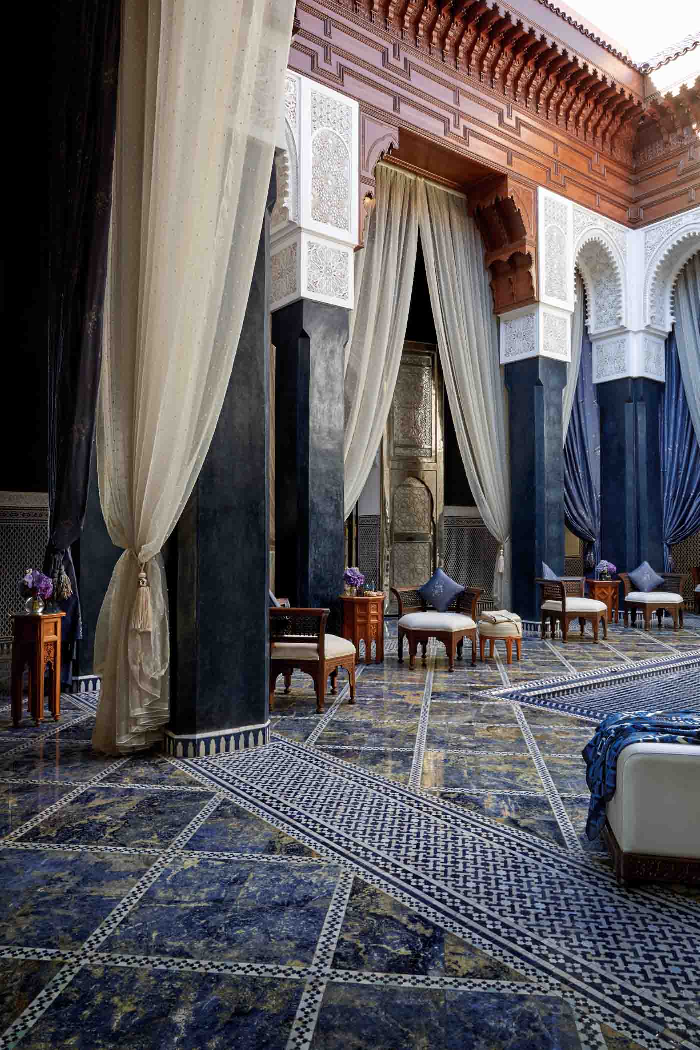 92 Blue Patio At Royal Mansour Marrakech