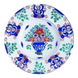 Astier De Villatte Dutch Peacock Plate, Jaysonhome.com