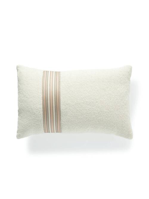 Loro Piana, The Suitcase Striped Webbing Trimmed Cotton Terry Beach Pillow In Ivory, Net A Porter.com