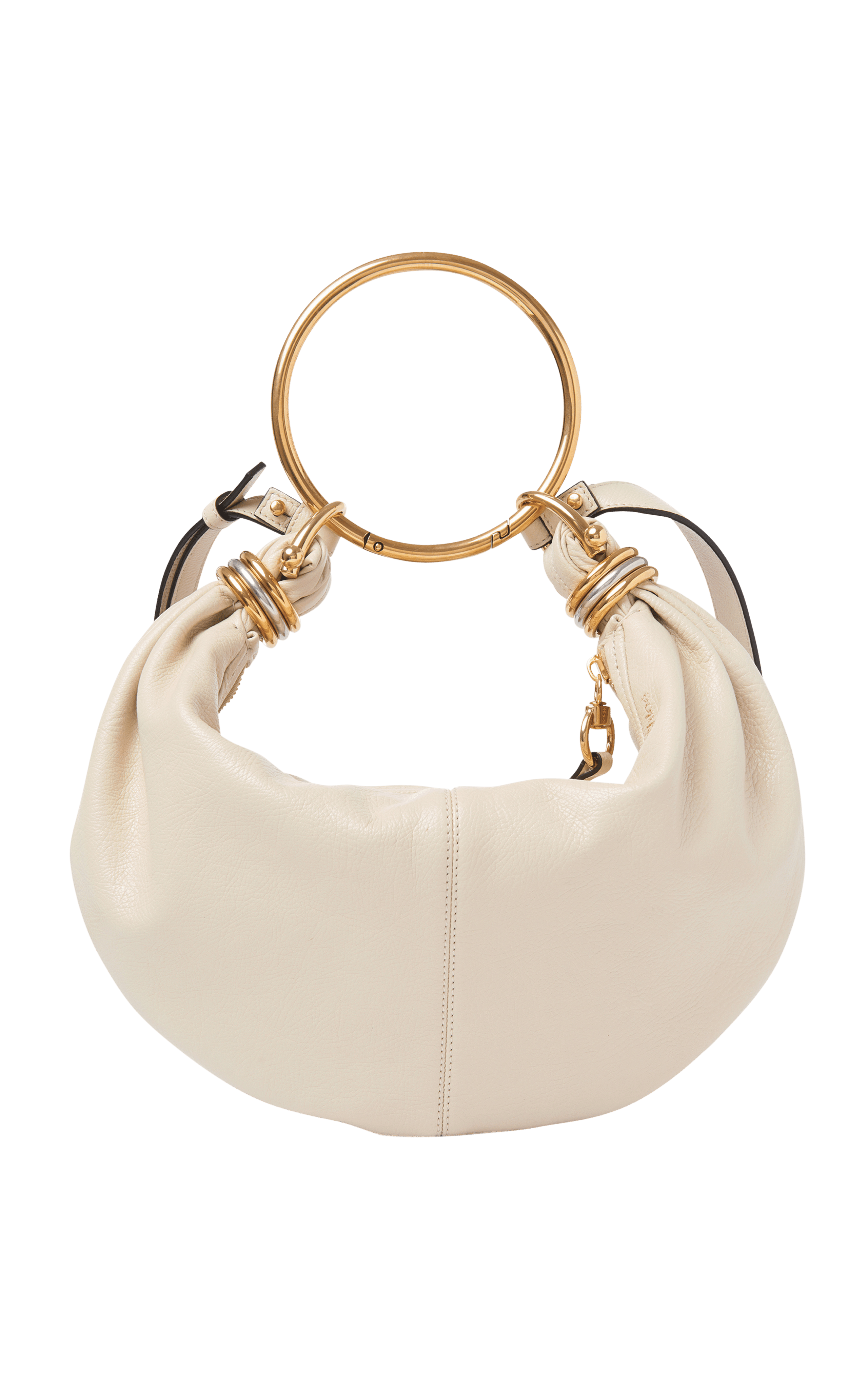 Sr2025 03 060 Chloé White Bracelet Handle Leather Shoulder Bag, Modaoperandi.com