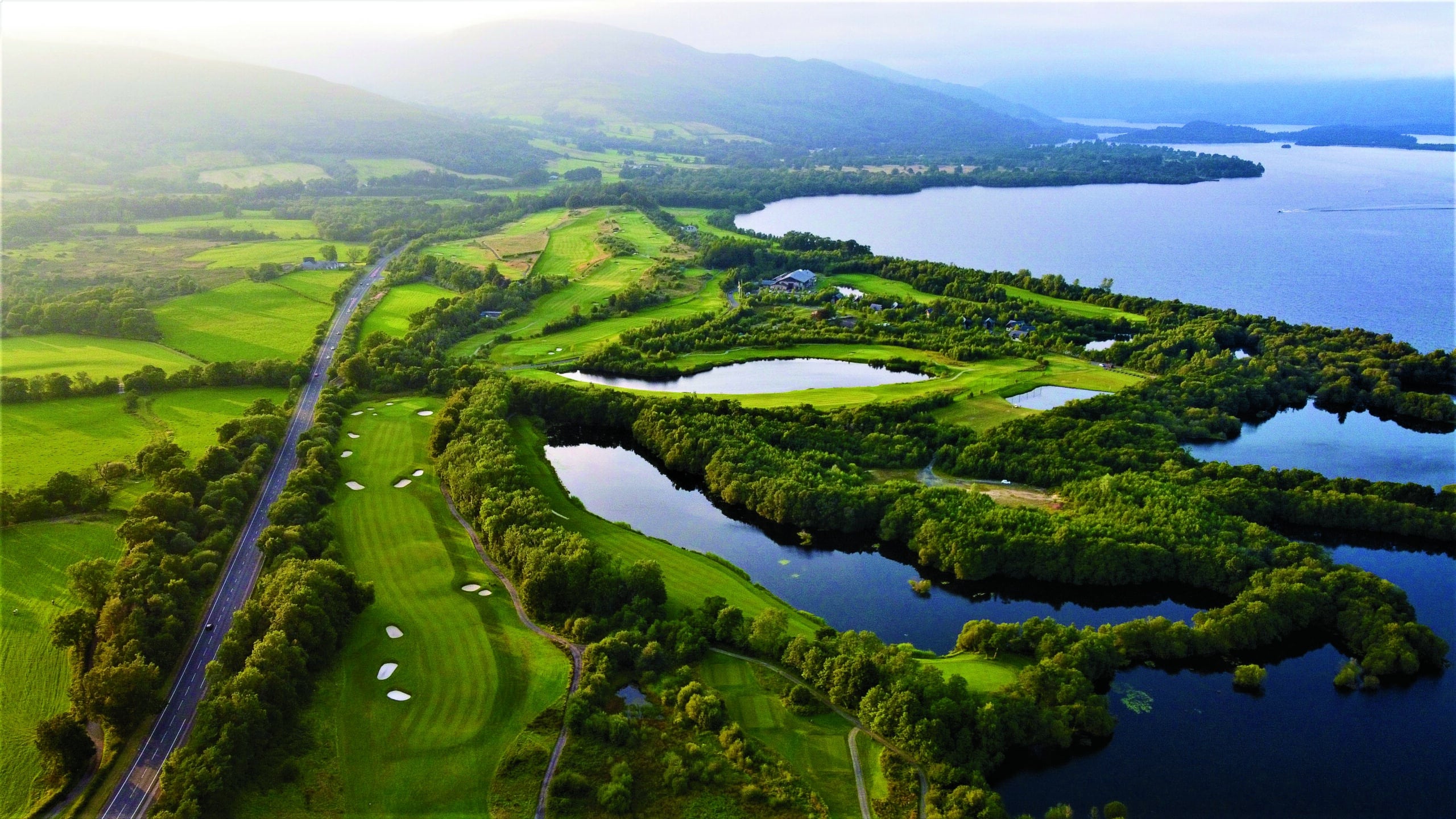 Sr2025 03 110 Aerial View Of Cameron House Hotel S Golf Course And Loch Lomond. Photography Courtesy Of Cameron House Hotel