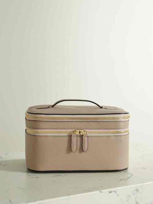 Smythson, Panama Textured Leather Cosmetic Case, Net A Porter.com